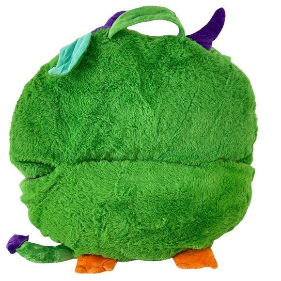 Happy Nap Kids Sack Pillow Blanket Comfy Sleeping Bag Green Dragon New - Picture 5 of 6